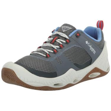 Imagem de Columbia Tênis esportivo feminino PFG Pro, Cinza/vermelho pôr do sol, 35