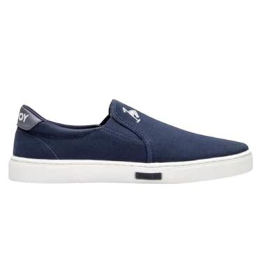 Imagem de Sapatênis Tênis Slip-On Masculino Polo Joy Calce Fácil Azul Marinho (Azul Marinho, BR, Adulto, Numérico, 37)