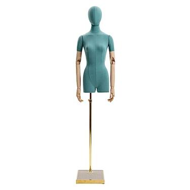 Imagem de Multiuso Manequim feminino manequim colorido torso vestido de noiva manequim com suporte de metal para exibição de roupas de bancada manequim Janela