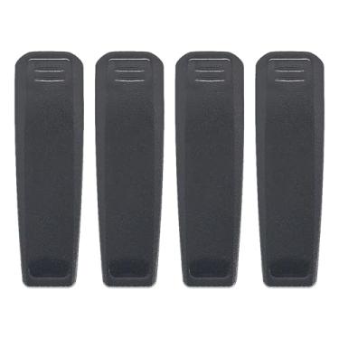 Imagem de YiNiTone 4 peças MB-133 Clipe de cinto para rádio ICOM IC-F1000 IC-F1100DS IC-F2000 IC-F2100DS IC-F3400 IC-F4400 IC-A16 IC-A25 IC-M25 IC-M37 IC-M93D compatível com rádio BP-279 BP-2800 Bateria
