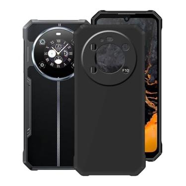 Imagem de KJYFOANI Capa para Fossibot F109 5G, capas pretas à prova de choque, capa de proteção antiarranhões contra queda de 360°, capa de telefone ultrafina de silicone macio para Fossibot F109 5G (6,7