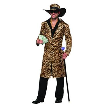 Imagem de Forum Jaqueta masculina Old School Funky Leopard e chapéu, Conforme mostrado., Standard