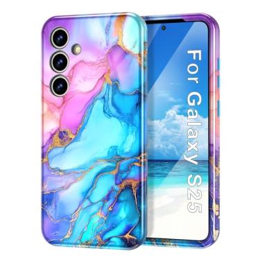 Imagem de Btscase Capa para Samsung Galaxy Plus, [teste de queda de grau militar] Design de padrão de mármore fino resistente à prova de choque para mulheres meninas homens, capa protetora antiarranhões,