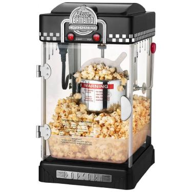 Imagem de Pipoqueira Elétrica Profissional com Panela de 73 mL, Aço Inoxidável, 110V 330W, Great Northern, Preta