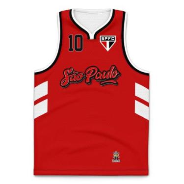 Imagem de Camiseta Regata do São Paulo SPFC Quebrada Jotaz Oficial, G, Conforme 