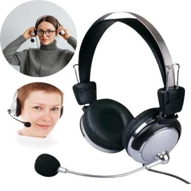 Imagem de Fone de Ouvido com Microfone Estéreo Para PC ou Notebook - RMEletronic