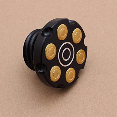 Imagem de Tampa de combustível para motocicleta tampa de gás estilo coroa rei tampa de tanque de combustível para Sportster 883 1200 Road King Dyna FLST 1996-18 Softail (verde militar)