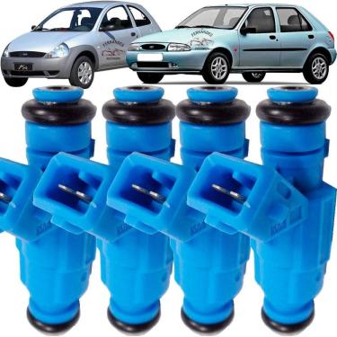Imagem de Kit 4 Bicos Injetores Ford Ka Fiesta 1.0 2000 2001 2002 2003