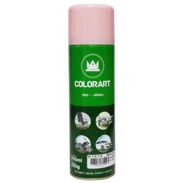 Imagem de Tinta Spray Colorart Uso Geral Cor Rosa Secagem Rápida Interior Exteri