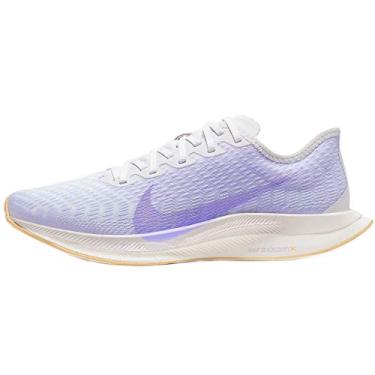 Imagem de Nike Tênis feminino de corrida em trilha, Multicolorido Platinum Tint Lavender Mist Ghost 4, 42