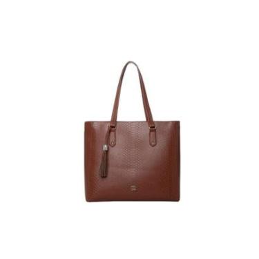 Imagem de Bolsa Tote Feminina Rafitthy Textura Croco Alça Fixa-Feminino