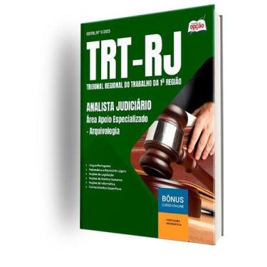 Imagem de Apostila TRT-RJ  - Analista Judiciário - Área Apoio Especializado - Ar