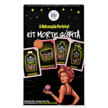 Imagem de Kit Morte Súbita (Shampoo, Condicionador, Spray Reparação 250ml + Máscara 100g), Lola Cosmetics