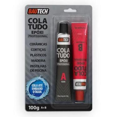 Imagem de Cola Epoxi ColaTudo 100g  Bautech Cerâmicas, Cortiças, Plásticos, Made