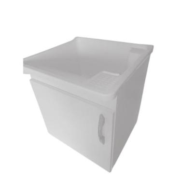 Imagem de Tanque De Lavanderia 26 Lts + Gabinete Mdf Premiun Suspenso - somadeir