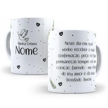Imagem de Caneca de Cerâmica Branca Personalizada 325ml Tema Crisma - Mecolour