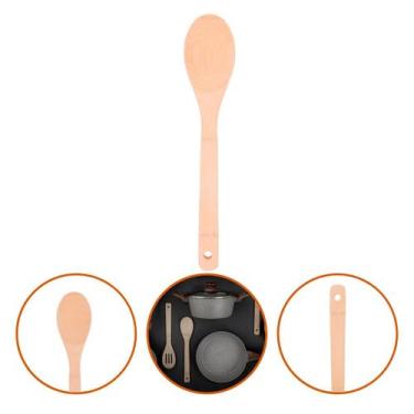 Imagem de Colher Bambu 30cm Orgânica Sustentável Natural Cozimento Arroz - Mimo 
