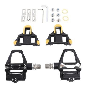 Imagem de Pedal de Bloqueio de Bicicleta, 2pcs Nylon Fiber Auto -Locking Pedal de Ciclismo Com Kit de Instalação Tiço Ajustável