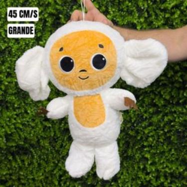 Imagem de Pelúcia Macaco Divertido - Toy King, BRANCO 45cm/s Grande