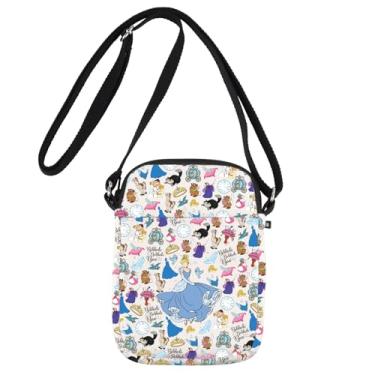 Imagem de JNIAP Bolsa tiracolo de contos de fadas, presente de princesa de fada A Dream Is a Wish Your Heart Makes Gifts Princess Shoulder Bag, Blue Princess Cb