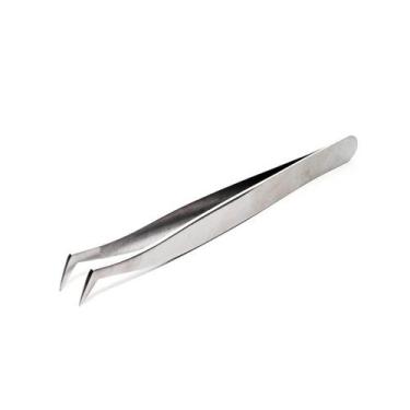 Imagem de Pinça De Extensão De Cílios Vermonth Ponta Curva Procedimento De Alta 