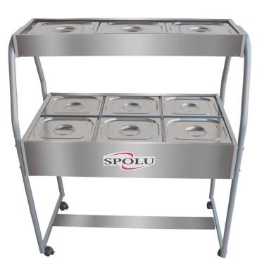 Imagem de Buffet Combinado Spolu 6 Cubas Quentes 3 Cubas Frias 220V SPL-506CO