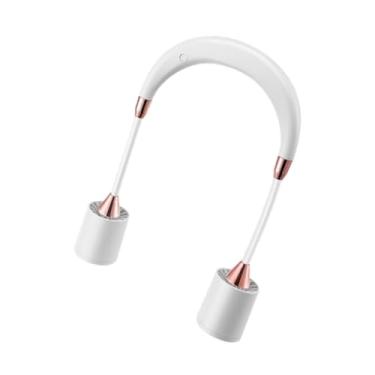 Imagem de WeiLaiKeQi Ventilador pendurado no pescoço Spean Silent Personal Speed ​​Ajustável Ventilador Multifuncional Portátil Portátil para o escritório do carros, Branco