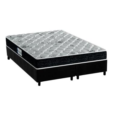 Imagem de Cama Box King: Colchão D45 Probel /ep Advanced Tech2000 Plus + Base crc Suede Preto(193x203)