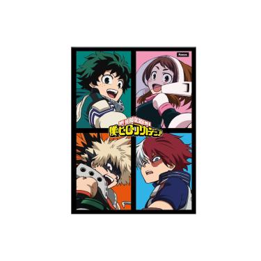 Imagem de Caderno Brochurão My Hero Academia Capa Dura Brilho Costurado 80 Folhas Pautadas 200x275