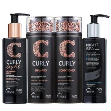 Imagem de Kit Truss Curly - Shampoo 300ml + Condicionador 300ml + Leave-In Light