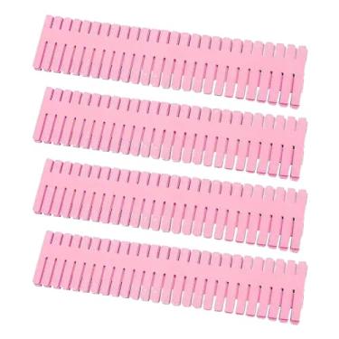 Imagem de Separadores de gaveta de plástico, organizador de gaveta ajustável, organizador de armário de plástico, organizador organizador, recipiente DIY cortado à vontade para meias, roupas íntimas, maquiagem