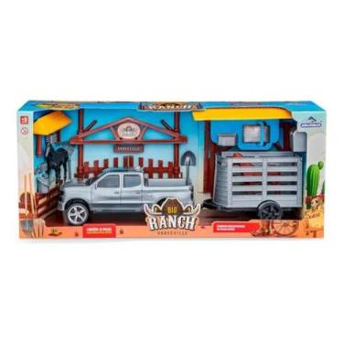Imagem de Fazendinha para Montar Big Ranch HorseVille com Carrinho 35 peças Adij