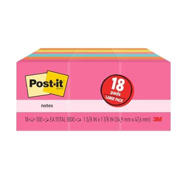 Imagem de Notas adesivas favoritas Post-it, Multicor, 18 Pads