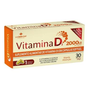 Imagem de Vitamina D3 2.000ui (30 Cápsulas) - La San-Day