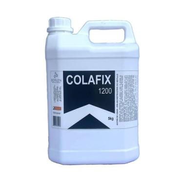 Imagem de Cola PVA Branca Extra Colafix 1200 Para Papelão Madeira 5Kg - Borlen