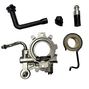 Imagem de Conjunto de filtro de óleo para bomba de óleo com engrenagem helicoidal compatível com motosserras Stihl MS440 044 compatíveis com 1128 640 3205, 1128 640 7112