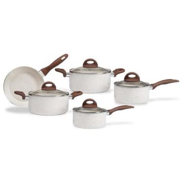 Imagem de Conjunto de Panelas Ceramiclife Granada com Indução 5 Peças Brinox, Ún