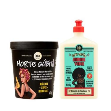 Imagem de Kit Lola Morte Subita Masc 450ml + Meu Cacho Creme para Pentear 500ml 