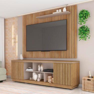 Imagem de Rack Com Painel TV até 70 Polegadas Falcon Marrom Caemmun
