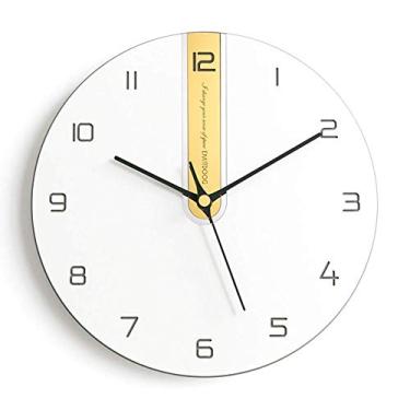 Imagem de XFNVXC Quartos, cafés, locais públicos, relógios de parede minimalistas, relógios de sala de estar, relógios decorativos, atmosfera criativa, personalidade, casa (cor: Black-Soul Eater1) Visão (D)