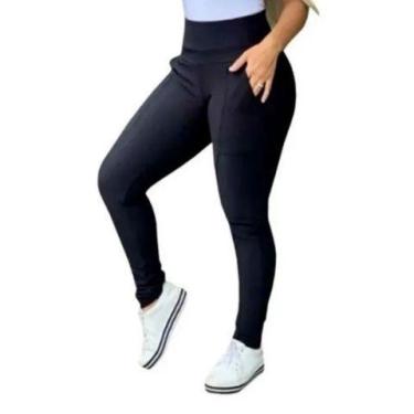 Imagem de Calça Legging Montaria Forrada Com Bolsos Ótima Para Frio - S.Store, M