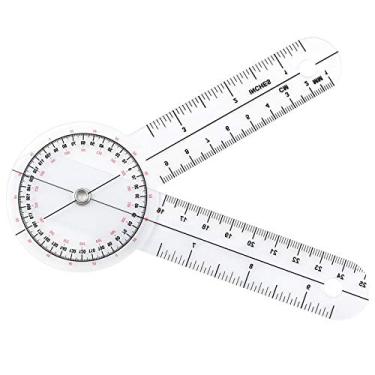 Imagem de ZZHXSM Goniômetro de 15 cm, transferidor de 360 graus, régua médica avalia a amplitude de movimento do paciente