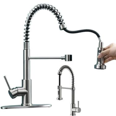 Imagem de Torneira Cozinha Goumert Monocomando Misturador Agua Quente Fria Exntesivel Bancada