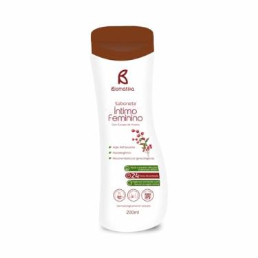 Imagem de Sabonete Íntimo Feminino Biomátika Aroeira 200ml | Higiene, Proteção 24h, pH Equilibrado e Fórmula Vegana