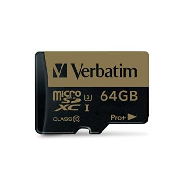 Imagem de Verbatim Cartão de memória 64GB Pro Plus 600X microSDXC com adaptador, UHS-I V30 U3 Class 10