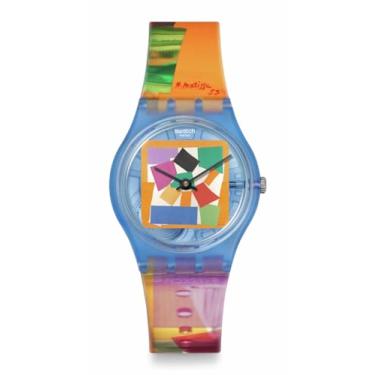 Imagem de Swatch Relógio casual quartzo transparente bio-sourced Art Journey Matisse's Snail, Transparente.