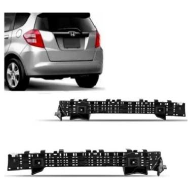 Imagem de Par Guia Parachoque Traseiro Honda Fit 2009 10 11 12 13 2014 - TOP