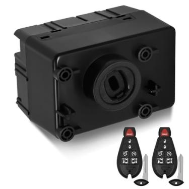 Imagem de Kit de módulo de interruptor de ignição 68210150AB e 2 teclas para Jeep Commander Grand Cherokee Dodge Charger Challenger Magnum Ram 1500 2500 3500 2008-2010 2,7L/3,5L/5,7L/6,1L (programa de