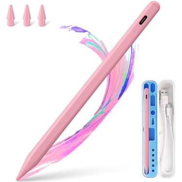 Imagem de Caneta Stylus para iPad Apple: Carregamento rápido para iPad Pencil Caneta Apple com sensibilidade de inclinação de rejeição da palma - Caneta para i-Pad 10/9/8/7/6, iPad Pro 32.8 cm/27.9 cm/33.0 cm