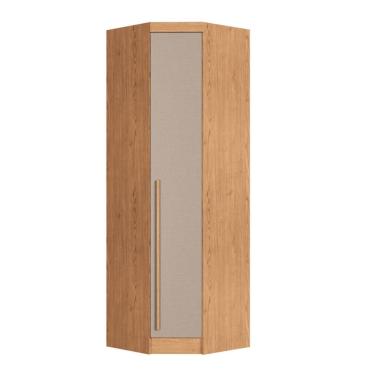 Imagem de Guarda-Roupa Canto Oblíquo 1 Porta Infinity Cedro/ Duna Line